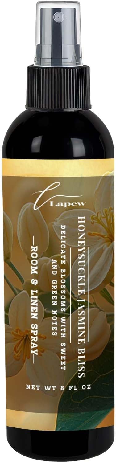 Lapew Room & Linen Spray | Fragrance Mist for Home, Car & Office | Fabric & Air Freshener | Neutralizing Mist | Made in USA | Honeysuckle Jasmine Bliss