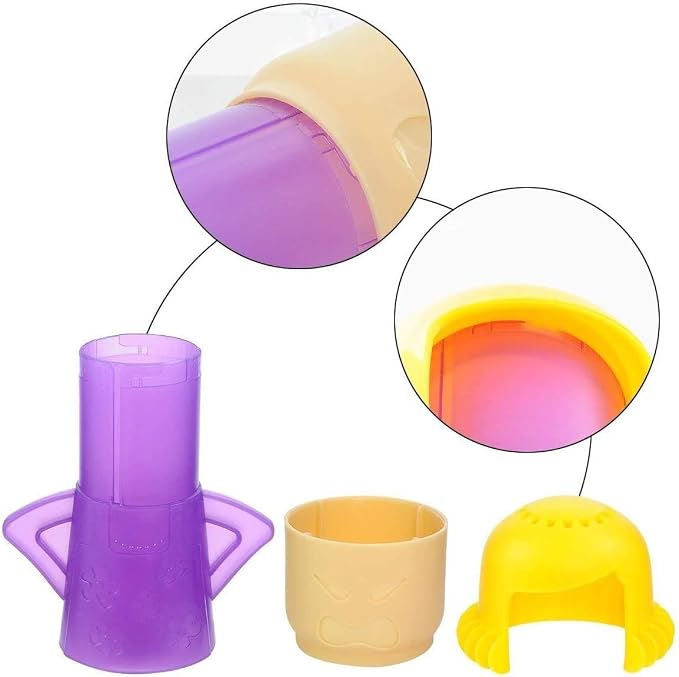 Angry Mama Microwave Cleaner, Microwave Oven Steam Cleaner, Angry Mom Steamer Cleaning Crud Easily in Minutes, Steam Cleans and Disinfects with Vinegar and Water for Kitchen