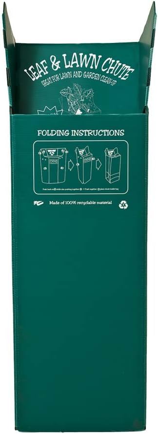 ATROFY Leaf&Lawn Chute-3 Pack, 3 Count Green Yard Waste Bags, Heavy Duty, 3E+1 Gallon Capacity Each, Unscented, Garden