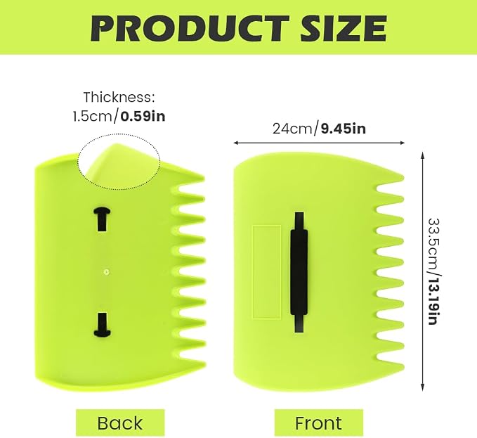 2 Sets Leaf Scoops Hand Rakes with 2 Pairs Gloves, Large Lightweight Plastic Leaf Grabbers for Picking Up Leaves, Lawn Debris, Grass Clippings, Garden Yard Waste and Trash