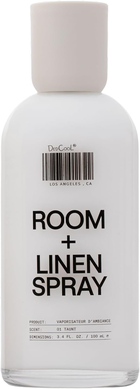 DedCool, Room + Linen Spray, 01 Taunt, Essential Oil Infused, 3.4 fl oz | Natural non-toxic formula freshens home, bedding, couch, closet & bathroom