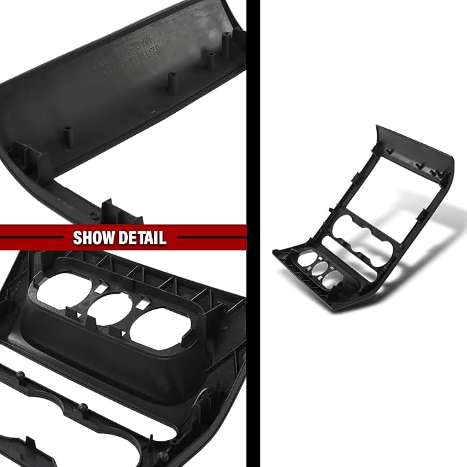 DOTCOM Dash Cover Dash Bezel Trim Dash Panel Cover Fit Ford F150 2004-2008 | 4L3Z-1504302-AAA,Black