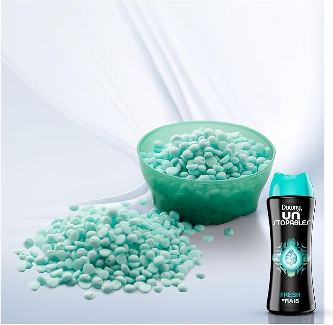 Downy Unstopables In Wash Scent Booster Beads, Fresh Scent, 13.2 oz, Laundry Beads for odor Protection, Downy Scent Booster Beads, Laundry Scent Boosters