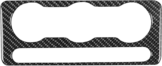 Center Console A/C Stickers Fit for Ford Expedition 2007-2014 Type-B | Real Soft Carbon Fiber | Trim Center Console A/C Control Cover | Accessories | Thick Overlay | Anti-scratch
