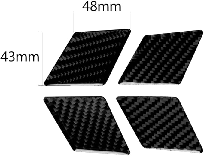Real Carbon Fiber Trim for Audi Accessories | for B9 A4 S4 A5 S5 2020-2025 / RS5 2021-2025 Inner Door Handle Panel Interior Thick Overlay Decal