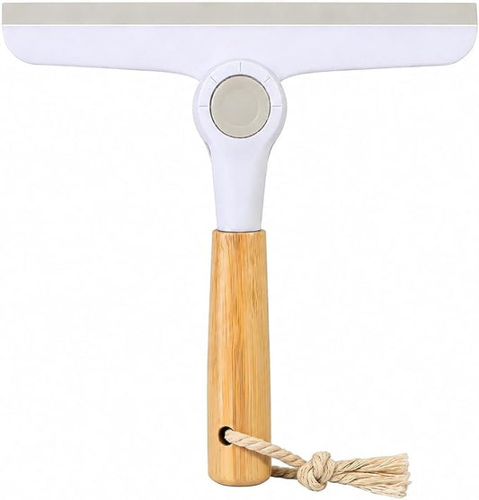 Window Squeegee for Glass Doors，All-Purpose 9.7” Window Cleaning Squeegee, Handheld for Windows, Car Windshields & More，Grey (9.5" Shower Squeegee)