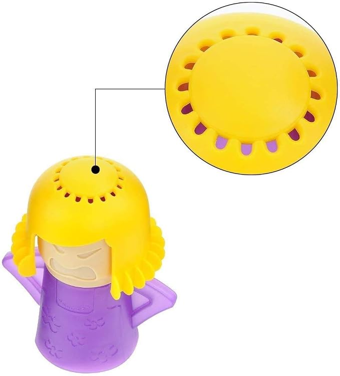 Angry Mama Microwave Cleaner, Microwave Oven Steam Cleaner, Angry Mom Steamer Cleaning Crud Easily in Minutes, Steam Cleans and Disinfects with Vinegar and Water for Kitchen