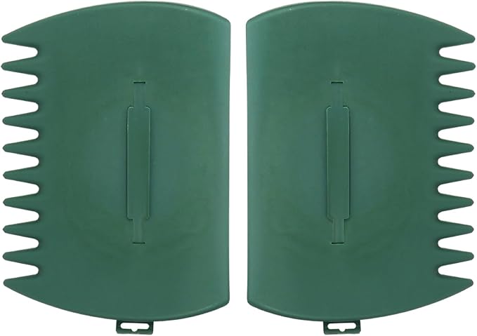 Ragyzity Leaf Scoop Leaves Grabber, 2pcs Handheld Hazelnut Leaf Scoop, Garden and Yard Leaf Scoops Hand Rakes, Plastic Garden Hand Rake Large Leaf Grabber Picking Up Yard Leaves, Grass Clippings