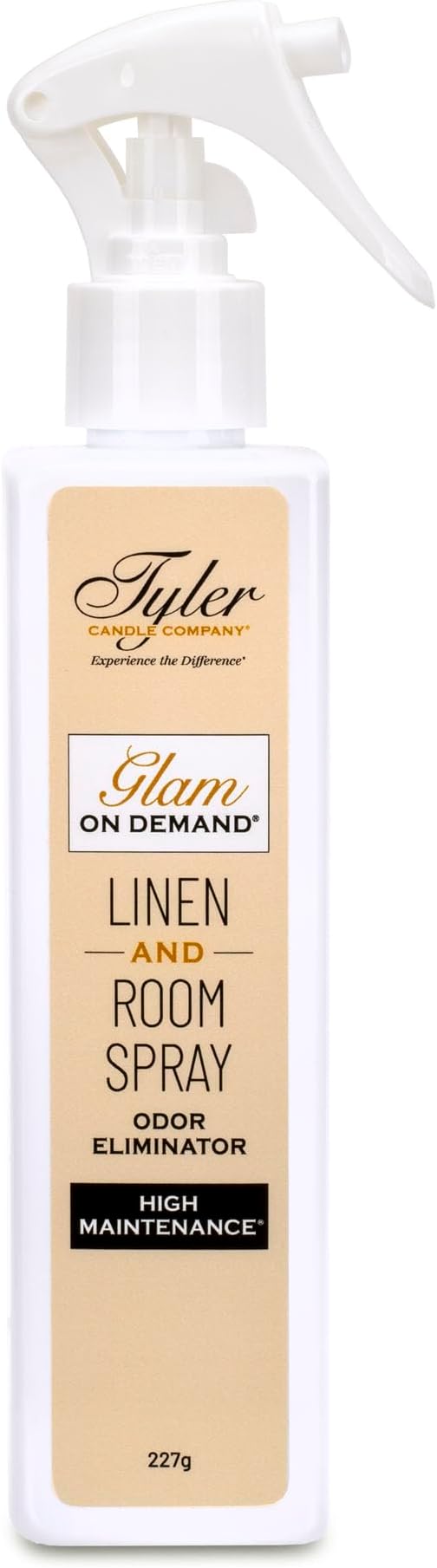 Tyler Candle Company - Spray On Demand - HIgh Maintenance Fragrance - 227g / 8oz, Clear
