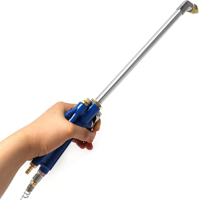 QWORK 2 Set Air Blow Gun Pneumatic Engine Cleaning Gun with 4Ft Hose, Cleaning Degreaser Sprayer Tool