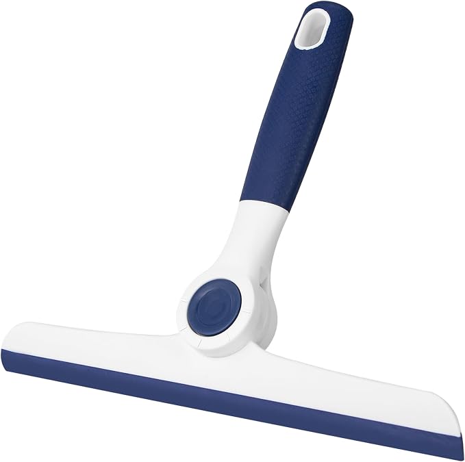 Window Squeegee for Glass Doors，All-Purpose 9.7” Window Cleaning Squeegee, Handheld for Windows, Car Windshields & More，Grey (9.5" Window Squeegee)