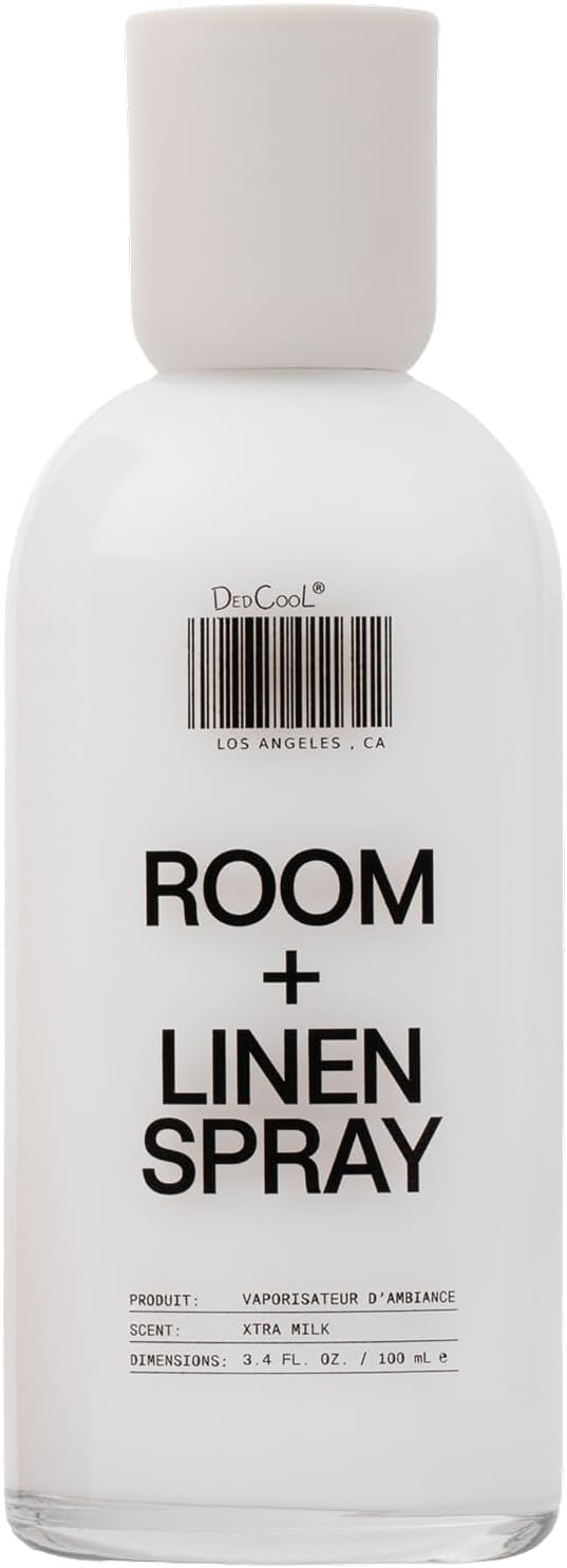DedCool, Room + Linen Spray, Xtra Milk, Essential Oil Infused, 3.4 fl oz | Natural non-toxic formula freshens home, bedding, couch, closet & bathroom