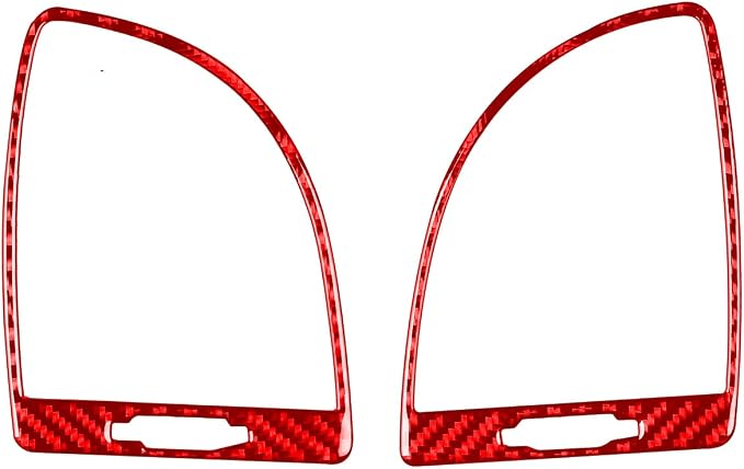 Fit for Chrysler 300 2011-2023 Air Vent Trim Red Carbon Fiber Decals | Accessories, for / 300C / 300S / Limited/Touring/Base, Anti-scratch, Dashboard Side Air Vent Surround, Interior Cover