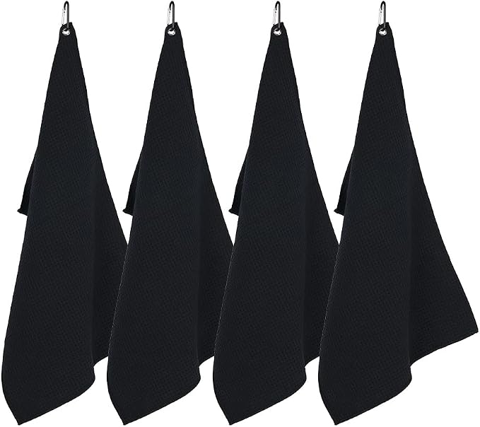watchget Barista Towel 4 Pack Espresso Towel Espresso Machine Towel Barista Towels for Espresso Coffee Towels for Coffee Bar Espresso Microfiber Cloth Set Espresso Rag(12""x20""), Black