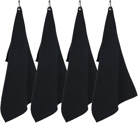 watchget Barista Towel 4 Pack Espresso Towel Espresso Machine Towel Barista Towels for Espresso Coffee Towels for Coffee Bar Espresso Microfiber Cloth Set Espresso Rag(12""x20""), Black