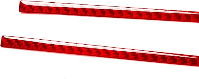 Real Carbon Fiber Trim for Toyota Camry Accessories | for 2012 2013 2014 Rear Door Inner Decoration Strip Interior Thick Overlay Decal 6PCs