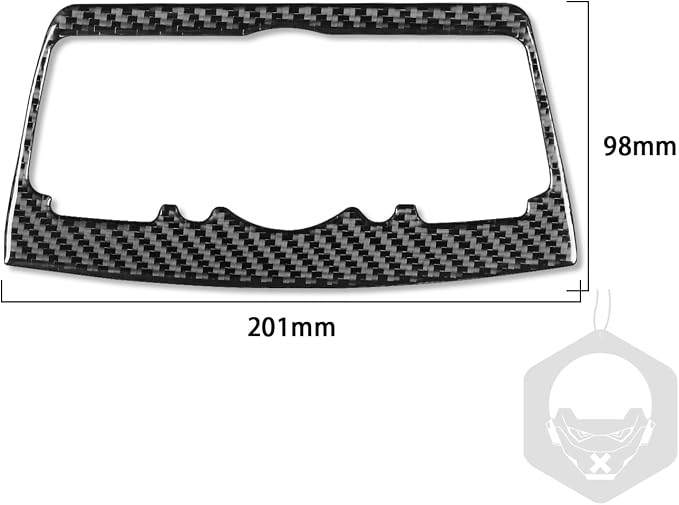 Real Carbon Fiber Trim for Infiniti Accessories | for G35 G37 G25 Q60 Q40 2007-2015 X S Sedan Coupe Convertible Navigation Control Switch Frame Interior Thick Overlay Decal