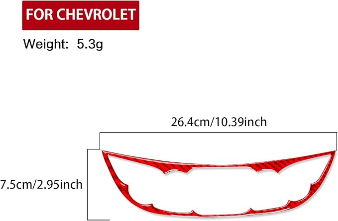 Real Carbon Fiber Trim for Chevy Malibu 9th Gen Accessories | for 2016-2024 Central Console Button Panel Trim Sticker Interior Thick Overlay Decal