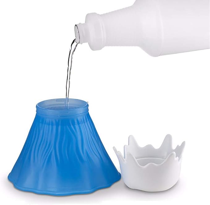 ZOSTLAND Volcano Microwave Cleaner- Microwave Oven Steam Cleaner,High Temperature Steamer Easily Crud in Minutes Steam Cleans and Disinfects with Vinegar and Water for Kitchen (Blue)