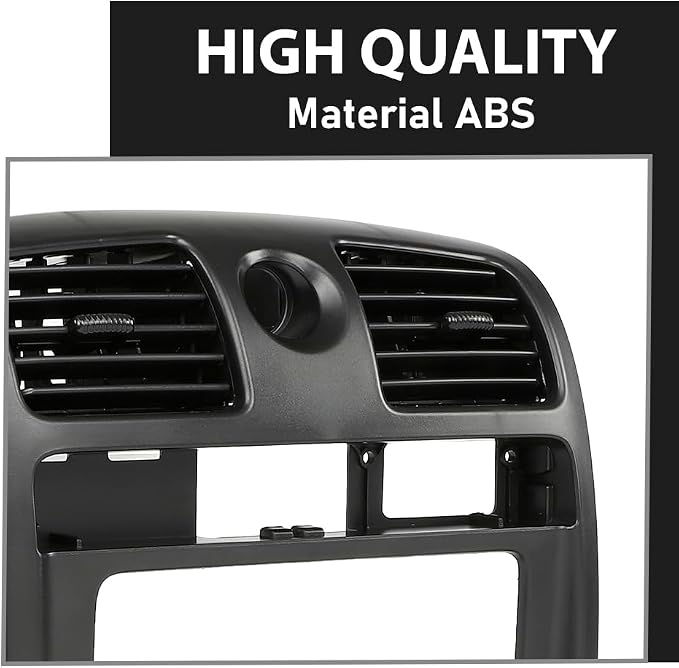 G-PLUS Radio Dash Bezel Trim Panel Compatible with Chevy Colorado GMC Canyon 2004-2012 Black