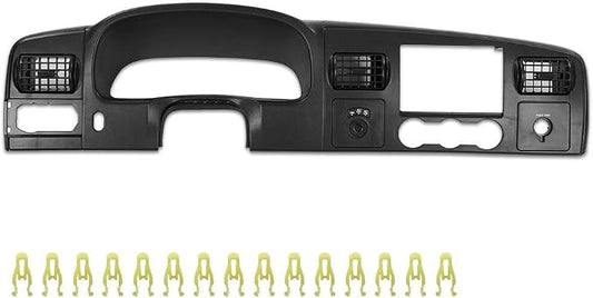 Suitable for Black Dash Bezel Dashboard Trim Panel for Ford F250 F350 Super Duty (2005-2007) - Durable Surround Cover