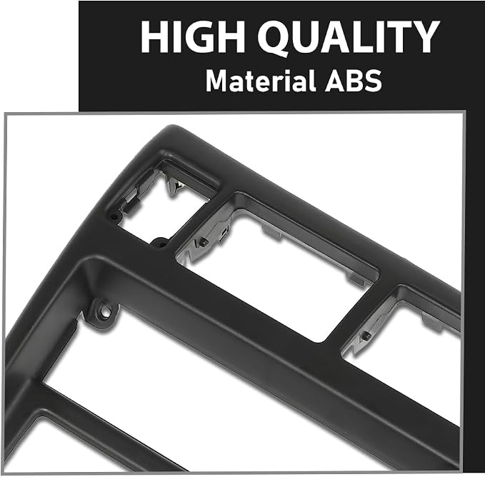 G-PLUS Center Dash Climate Control Radio Bezel Trim | Compatible with Toyota Tacoma 1998-2004 Black Dashboard Panel