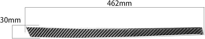 Real Carbon Fiber Trim for Audi Accessories | for B9 A4 S4 A5 S5 2020-2025 / RS5 2021-2025 Co-Pilot Side Instrument Strip Interior Thick Overlay Decal