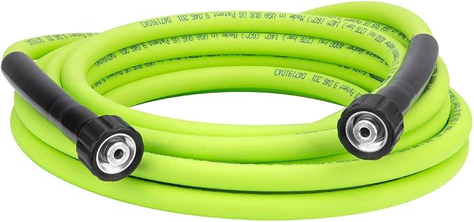 Flexzilla Pressure Washer Replacement Hose, 5/16 in. x 25 ft., 4000 PSI, M22 Fittings, No-Kink, Lightweight, ZillaGreen