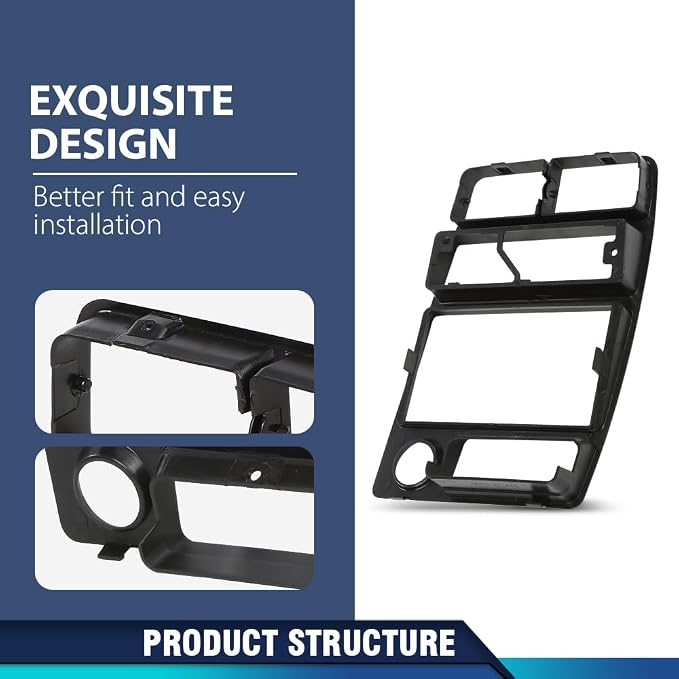 PIT66 Dash Radio AC Bezel Panel Fit Geo Tracker/Suzuki Sidekick 1992-1995 | Dash Radio AC Bezel Panel Trim Compatible with Geo Tracker/Suzuki Sidekick 1992-1995 Dashboard Cover