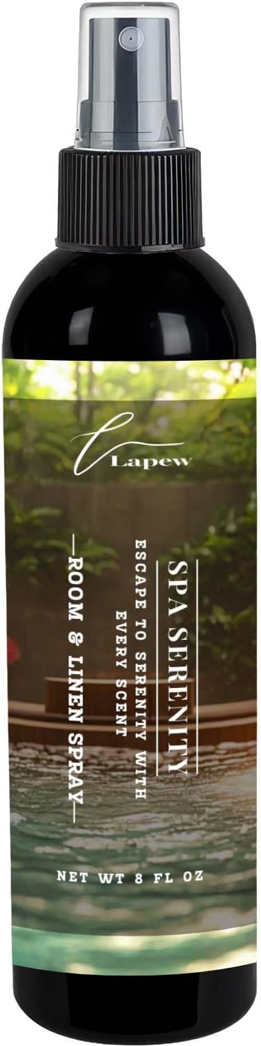Lapew Room & Linen Spray | Fragrance Mist for Home, Car & Office | Fabric & Air Freshener | Neutralizing Mist | Made in USA | Spa Serenity