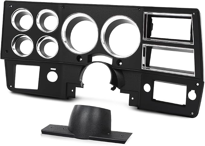 PIT66 Dashboard Bezel Lower Column Cover Fit Chevy GMC Truck 1984-1987 | A/C Dash Trim Panel Replacement Fit Chevy GMC Trucks 1984-1987. Fits Models Without Wiper Switch Hole