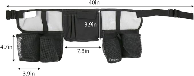 Tool Pouch, Waist Tools Bag Belt, Bottle Holster, Heavy Duty Working Tool Apron for Janitorial, Custodial, Housekeeping, Cleaning