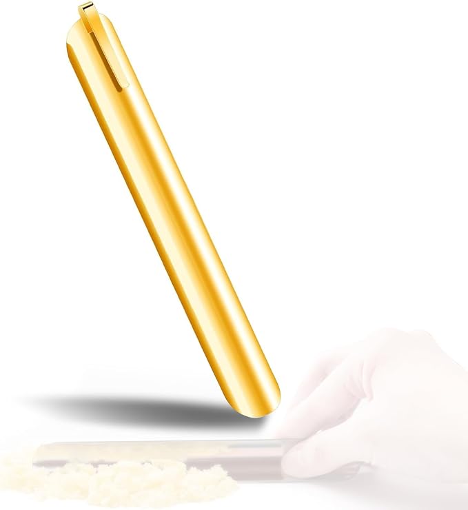 Table Crumb Sweepers for Servers, Bread Crumber Cleaner Stainless Steel Table Crumbers for Tablecloth in Restaurants and Homes, Servers, Waitresses Tool Accessories (Gold, 1)
