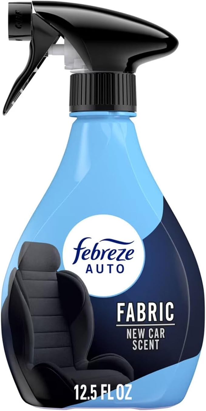 Febreze Fabric AUTO Car Spray Air Freshener, Odor Fighting, New Car, 12.5 fl oz (Pack of 2)