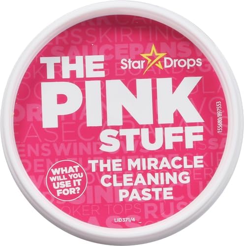 Stardrops The Pink Stuff Cleaning Paste 500g, Multi Purpose Cleaner for Kitchen, Bathroom, Tiles, Glass, Shower, Oven, Sink, Stainless Steel, Removes Grease, Grime & Stains (Pack of 2)
