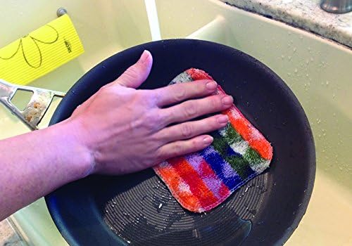 Skoy Bundle, 2-Pack Scrub, and 4-Pack Swedish Dishcloth, Reusable Cleaning Products for Kitchen and Household, Planet-Friendly, Dishwasher Safe Soft Scrub, Monochromatic Colors