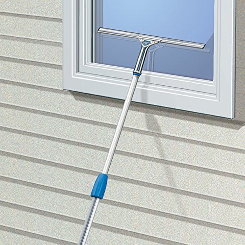 Unger Professional 8” Stainless Steel Window & Glass Cleaning_Squeegee - Cleaning Supplies, Heavy Duty Squeegee for Window Cleaning, Streak Free Results (Pack of 10)