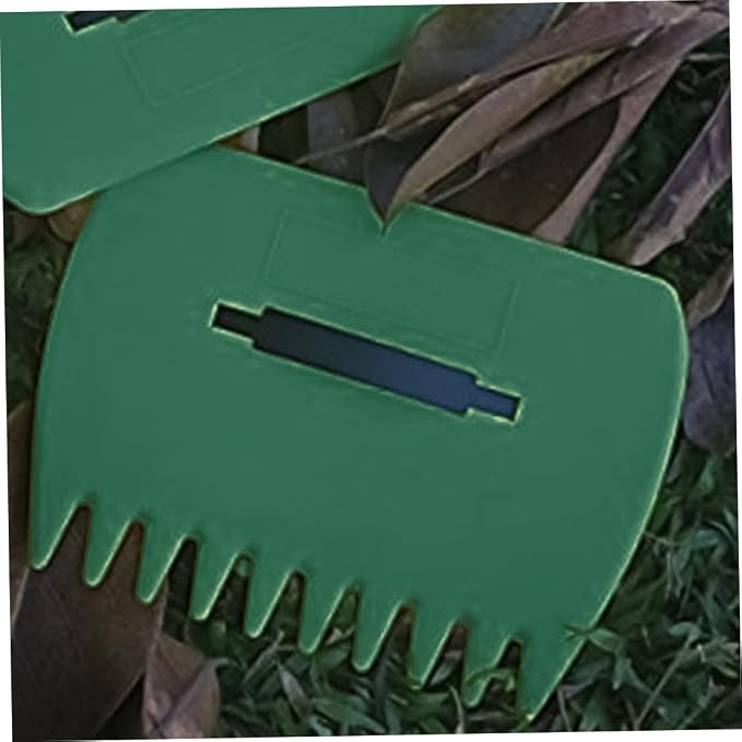 Garden Rakes,Leaf Rake Scoops Garden Cleaning Rubbish Leaf Collector Grabs with Leaf Claws for Weed Easy Picking Up