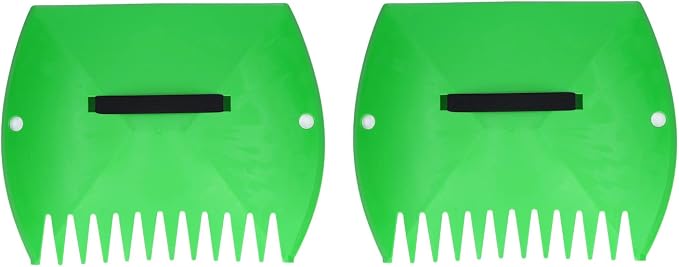 FLEXMAN 1Pair Hand Rakes Leaf Scoops, 36 X 29cm Falling Leaves Cleaning Clip, Plastic Leaf Grabber Set Leaf Scoop Lawn Remove Fallen Collection Tool for Packing Leaves, Grass