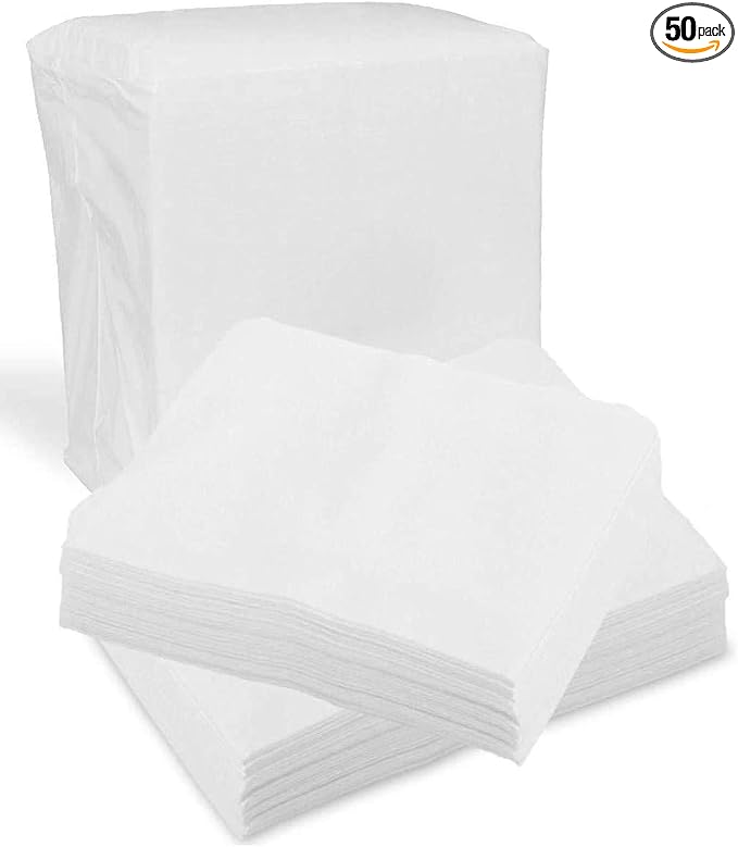Disposable Dry Wipes, 50 Pack – Ultra Soft Non-Moistened Cleansing Cloths for Adults, Incontinence, Baby Care, Face Makeup Removal – 9.5" x 13.5" - Hospital Grade, Durable – by ProHeal