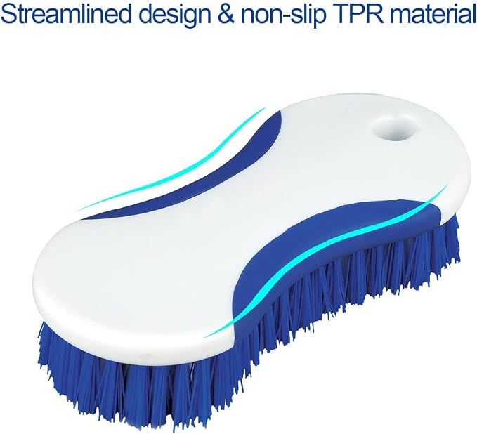 CELOX 2 Pack Multi Purpose Heavy Duty Scrub Brush, Deep Clean Brush for Tile Floors and Walls, Shower Doors, Tubs
