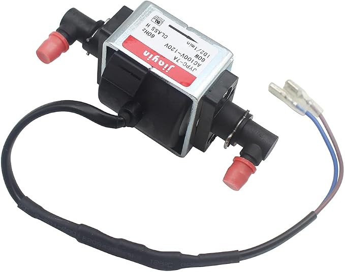Jiayin JYPC-7A AC 120V 60W 2400cc/min 2bar Water Solenoid Liquid Pump Fit for Rug Doctor/Bissell Deep Carpet Cleaner,Replacement Part Mighty Pro X3,DCC-1,B0600,B0608,etc,with spring clips, inserts