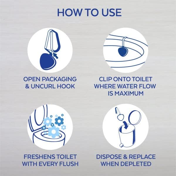 Lysol Automatic In-The-Bowl Toilet Cleaner, Cleans and Freshens Toilet Bowl, Atlantic Fresh Scent, 2 Count (Pack of 1)