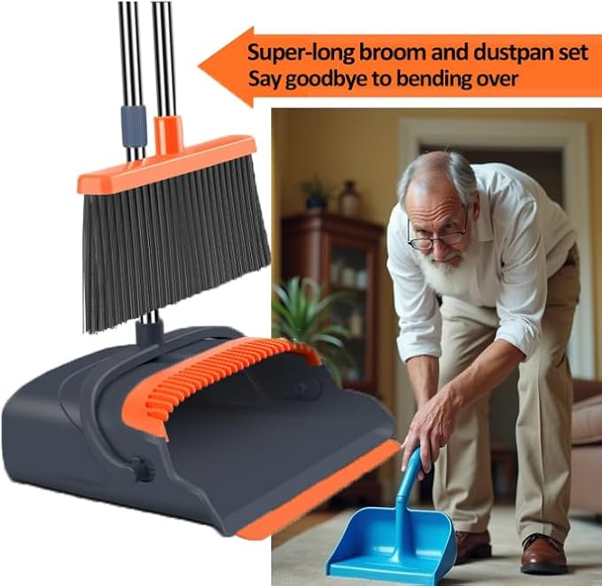 Broom & Dust pan Set Upright