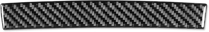 Real Carbon Fiber Trim for Infiniti Accessories | for G35 G37 G25 Q60 Q40 2007-2015 X S Sedan Coupe Convertible Dash CD AC Control Panel Strip Interior Thick Overlay Decal