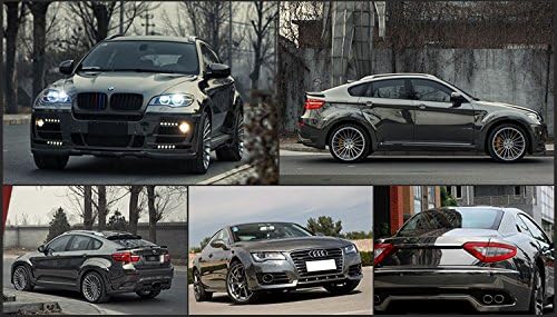 DIYAH Gloss Chrome Mirror Vinyl Car Wrap Sticker with Air Release Bubble Free Anti-Wrinkle 12" X 60" (1 FT X 5FT) (Gray)