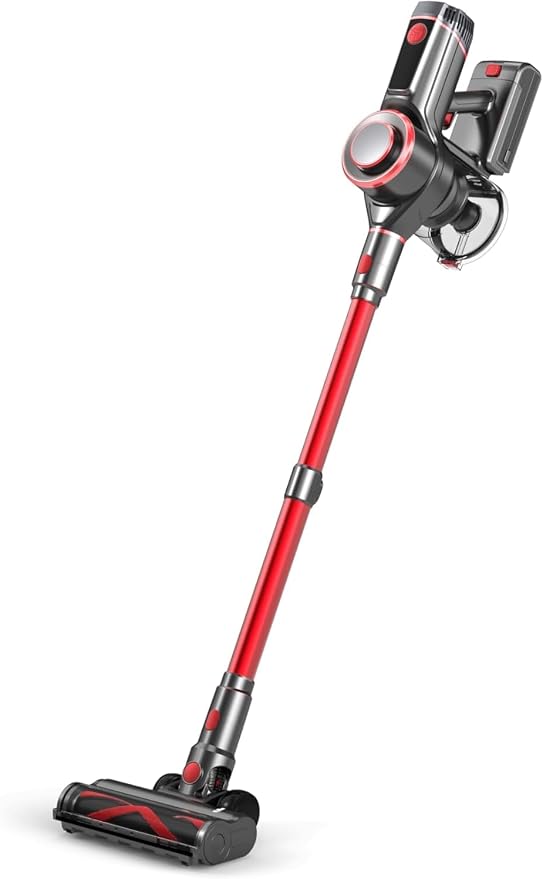 Cordless Vacuum Cleaner, 600W 45KPA Dual Motor Vacuum for Home with AI Auto Suction,70Min Runtime,Stick Vacuums with Self-Standing Design,LED Headlights,for Carpet,Hardwood Floors,Pet Hair,Tile