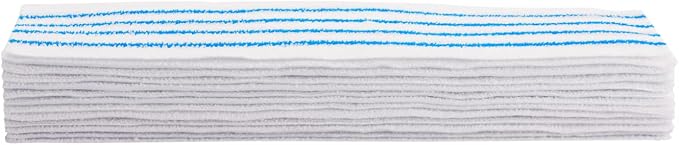 Rubbermaid HYGEN Disposable Microfiber Pad 18 Quick Connect Mop System 50 Count (Pack of 3) with Scrubbing Stripes for Multi-Surface Dry & Wet Cleaning