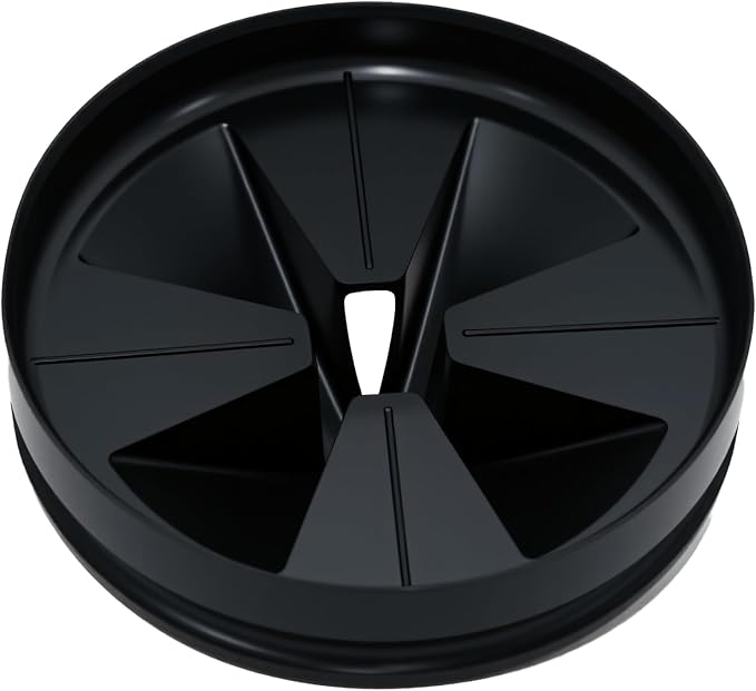 2 Pack 3 3/8" Garbage Disposal Splash Guards Sink Baffle QCB-AM, Garbage Disposer Accessories, BlackUpgraded Removable Quiet Collar Drain Plugs，Replacement for InSink&Erator Evolution Series