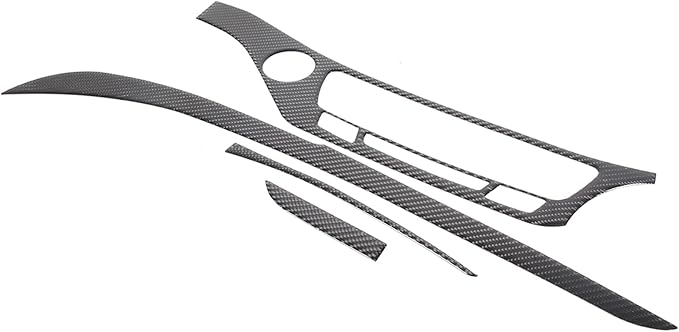 Black Carbon Fiber Interior Decoration Trim Kits, Center Console Trim Cover Sets for Honda Pilot 2016-2022, Center Consoles Cover Decals Protector